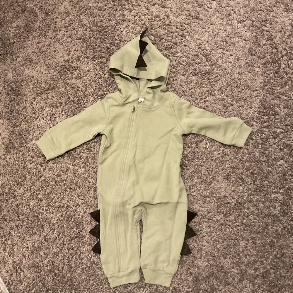 Toddler's Green Dinosaur Onesie/Costume - NEW